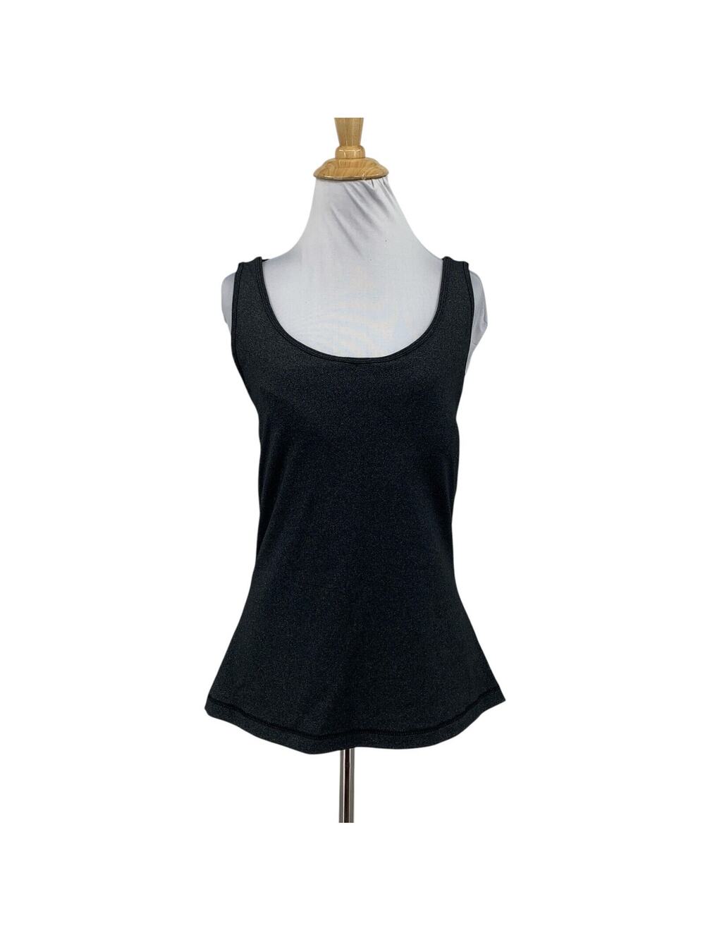Pure NRG Athletics Tank Top Womens L Large Grey Built In Shelf Bra Padded Yoga